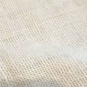 🪡🧵🖼️Cream Textured Monk’s Cloth Craft Needlework Fiber Art Fabric 38” x 25.5”